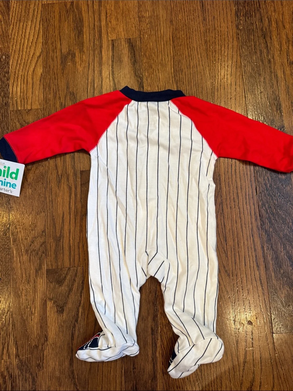 Daddy's Champ Red & White Newborn Baby One-Piece